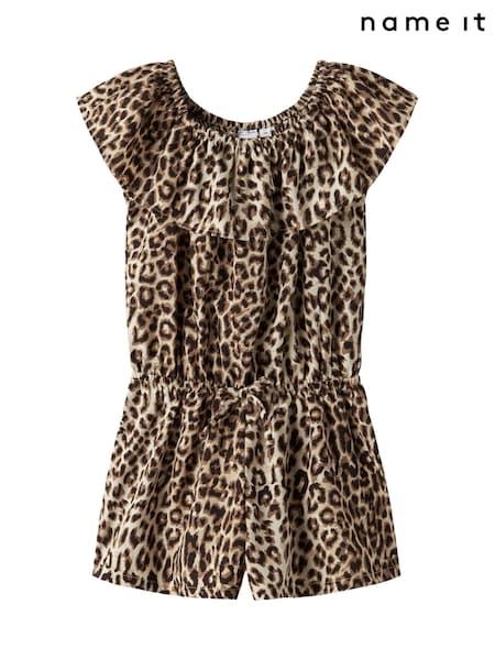 Name It Animal Floral Printed Playsuit (F97993) | £22
