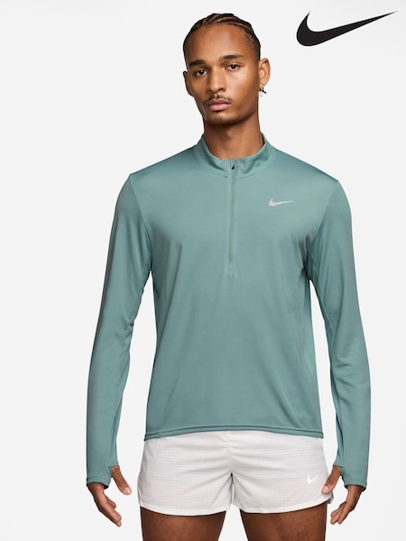 Nike Cannon Green Dri-FIT Pacer Quarter Zip Running Top (F98051) | £45