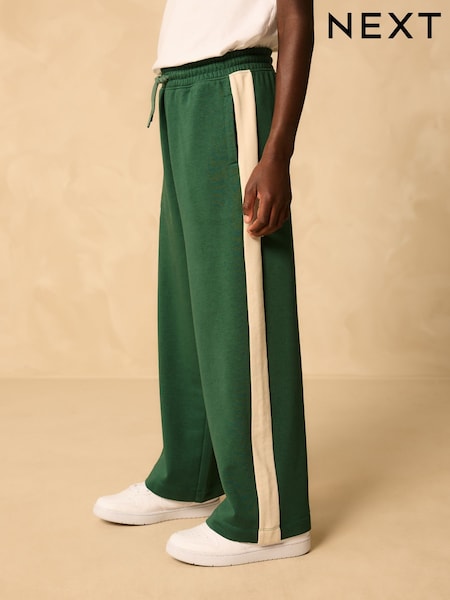 Green Wide Leg Panel Joggers (3-16yrs) (F98146) | £11 - £16