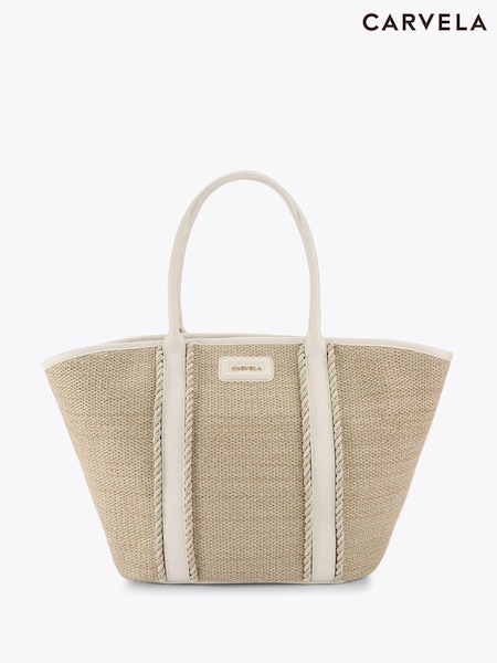 Carvela Cream Sorella Winged Tote Bag (F98162) | £129