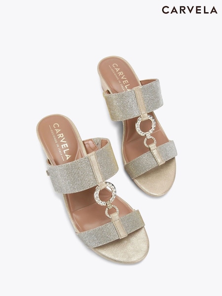 Carvela Comfort Arletta Mid Wedge Sandals (F98348) | £119