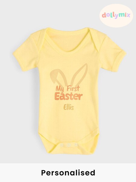 Personalised My First Easter 100% Cotton Bodysuit by Dollymix (F98393) | £14