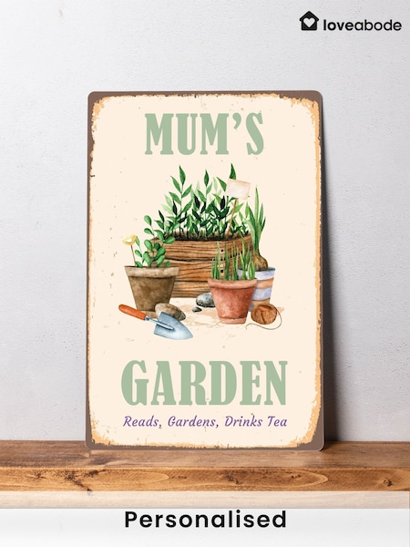 Personalised Garden Metal Sign by Loveabode (F98462) | £15