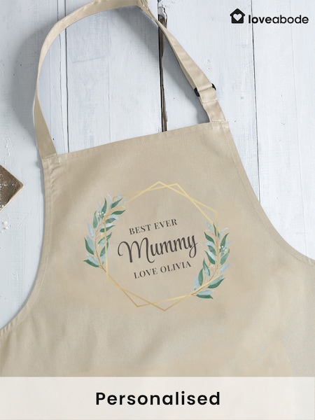 Loveabode Natural Personalised Best Ever Apron (F98467) | £21