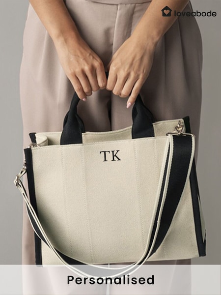 Personalised Twill Tote Bag by Loveabode (F98469) | £43