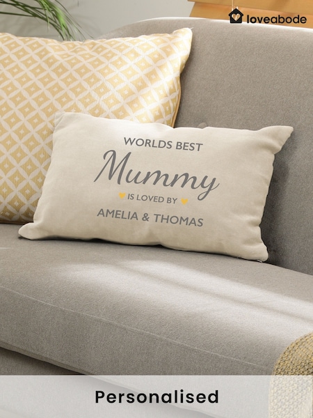 Personalised “World Best” Oblong Cushion by Loveabode (F98470) | £23
