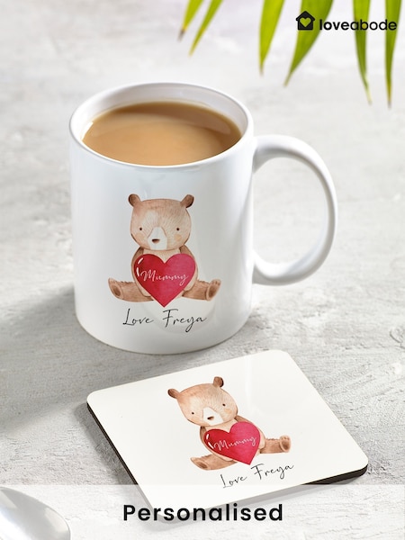 Personalised Mug & Coaster Set by Loveabode (F98471) | £20