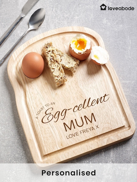 Personalised “Egg-cellent' Egg Board by Loveabode (F98484) | £16