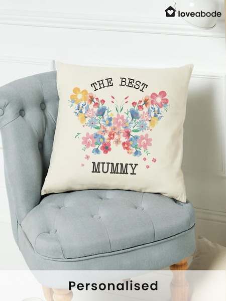 Personalised Butterfly Cushion by Loveabode (F98485) | £23