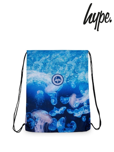 Hype. Kids Blue Jellyfish Drawstring Bag (F98571) | £13