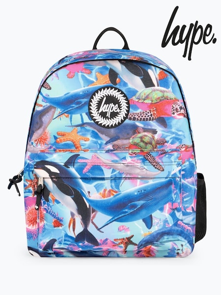 Hype. Kids Blue Sea Life Iconic Backpack (F98587) | £30