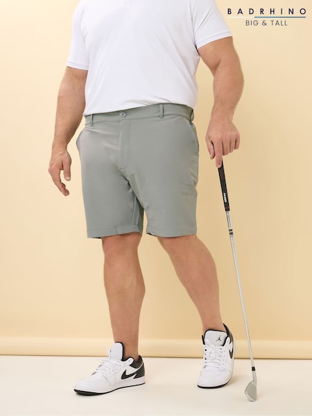BadRhino Big & Tall Grey Golf Shorts (F98700) | £39