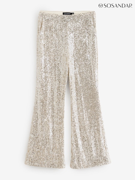 Sosandar Gold Sequin Trousers (F98834) | £59