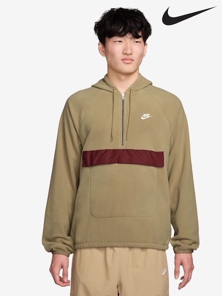 Nike Brown Club Winterised Polar Brushed Fleece Top (F98903) | £70