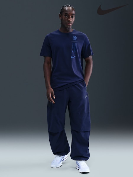 Nike Blue Chelsea FC Graphic T-Shirt (F98932) | £33