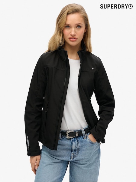 Superdry Black Softshell Trekker Jacket (F98978) | £75