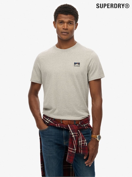 Superdry Grey Great Outdoors Emb Relaxed T-Shirt (F99012) | £27