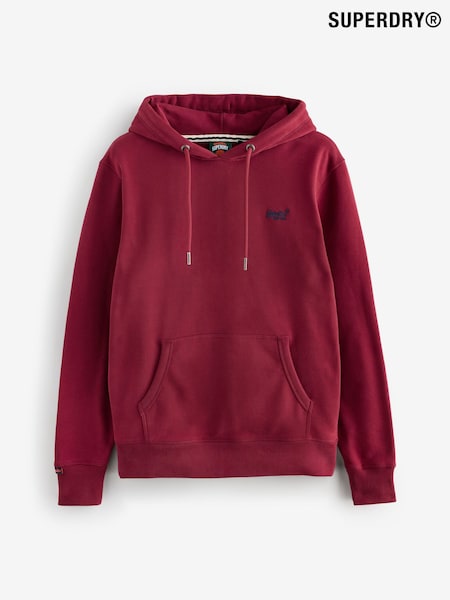 Superdry Red Essential Logo Hoodie (F99049) | £50