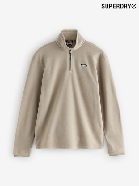 Superdry Natural Polar Half Zip Fleece (F99060) | £50