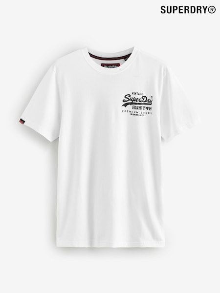 Superdry White Relaxed VL Tokyo T-Shirt (F99067) | £30