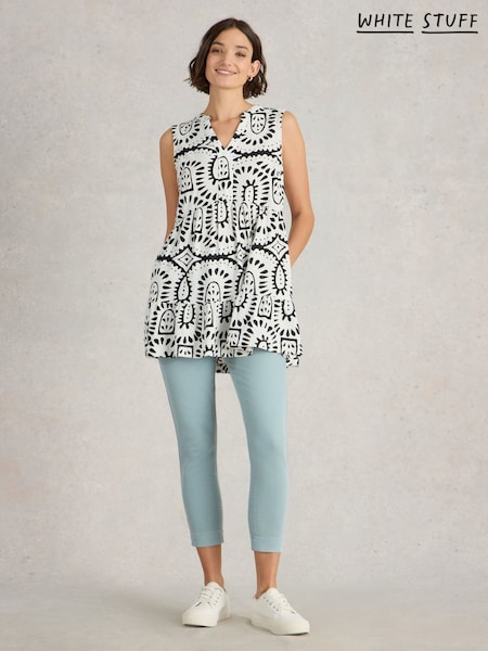 White Stuff Blue Janey Crop Jeggings (F99103) | £42