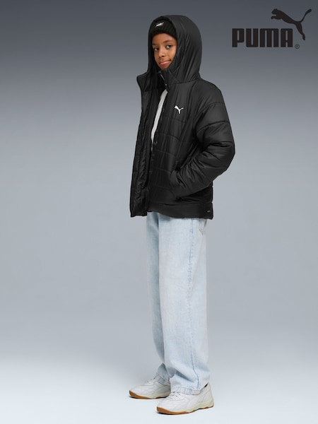 Puma Black Essential Hooded Padded Jacket (F99116) | £50 - £60
