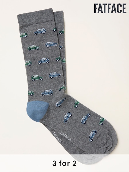 FatFace Grey Mini Socks (F99167) | £7.50