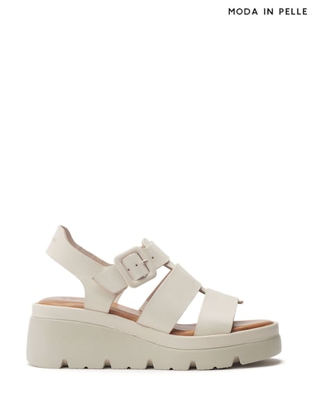 Moda in Pelle States Bold Wedges Leather Fisherman Sandals (F99274) | £100