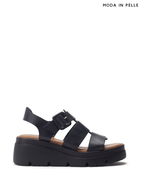 Moda in Pelle States Bold Wedges Leather Fisherman Sandals (F99284) | £100