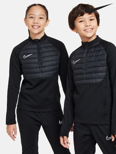 Nike Black Therma-FIT Academy Football Drill Half Zip Top (F99288) | £50