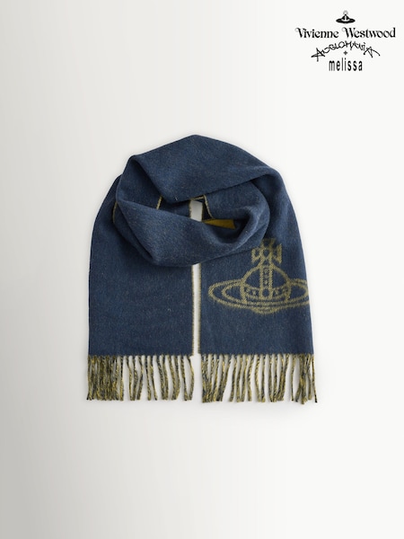 Vivienne Westwood Blue Vivienne Westwood Blue Single Orb Double Scarf (F99443) | £110