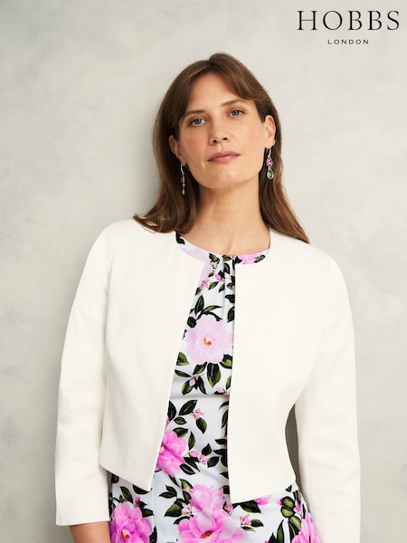 Hobbs Cream Elize Jacket (F99504) | £139