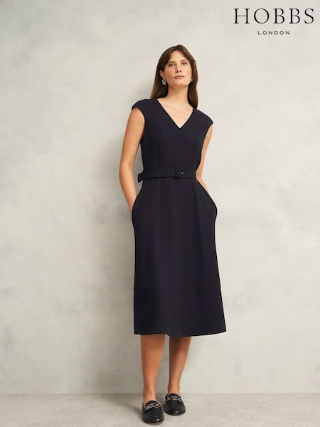 Hobbs Blue Carolyn Dress (F99507) | £159
