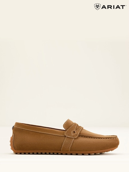 Ariat Selene Suede Driving Moccasin Brown Shoes (F99589) | £90