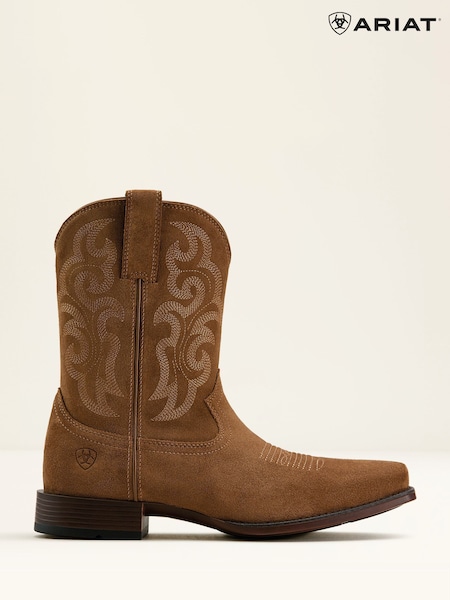 Ariat MNS Bodie Zip Suede Western Brown Boots (F99646) | £170