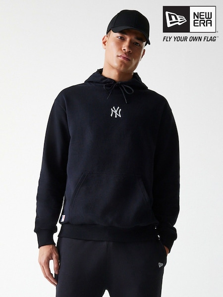 New Era Mens New York Yankee Logo Beige Hoodie (F99691) | £44