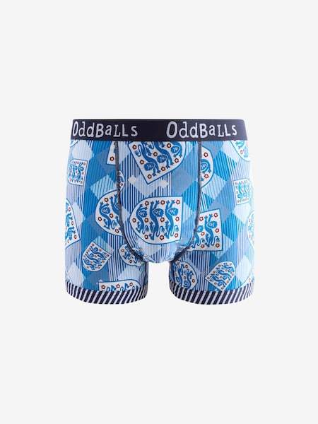 OddBalls Blue England FA Retro Mens Boxer Shorts (F99827) | £13