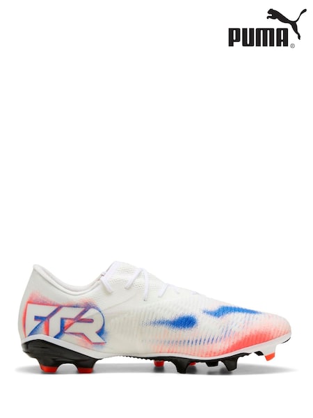 Puma White Mens Future 8 Match Low Firm Ground football Boots (F99854) | £65