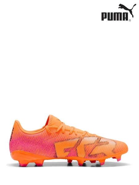 Puma Orange Mens Future 8 Play Firm Ground Football Boots (F99856) | £50