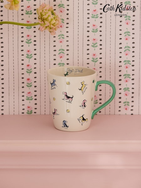 Cath Kidston Cream Dog Dad Stanley Mug (F99860) | £12