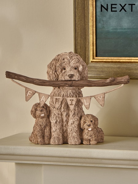 Natural Medium Louis The Labradoodle Ornaments (G00057) | £25
