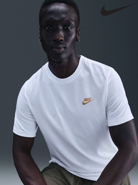 Nike White Gold Club T-Shirt (G00160) | £23