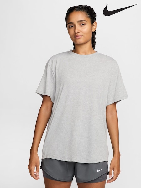 Nike Smoke Grey One Relaxed Dri-FIT Short Sleeve Top (G00177) | £33