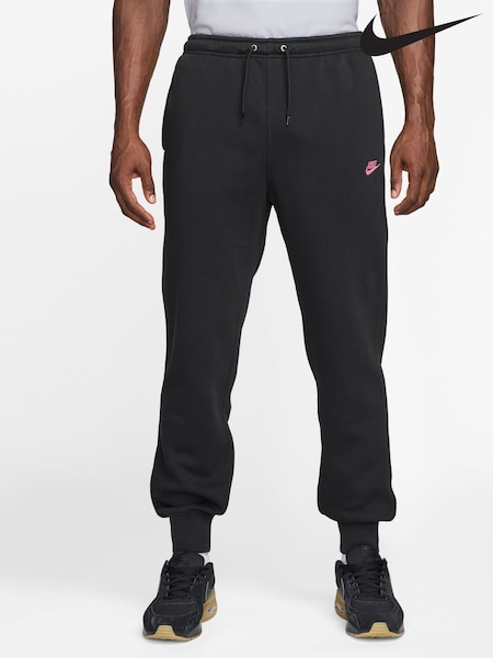 Nike Black Pink Club Fleece Joggers (G00183) | £50