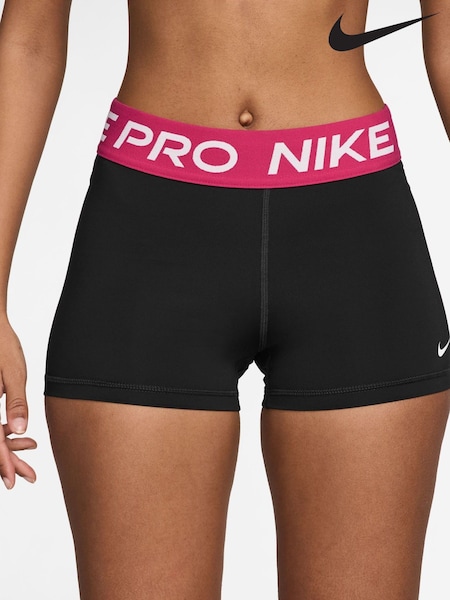 Nike Black Rush Pink Pro 3 Inch Shorts (G00204) | £28