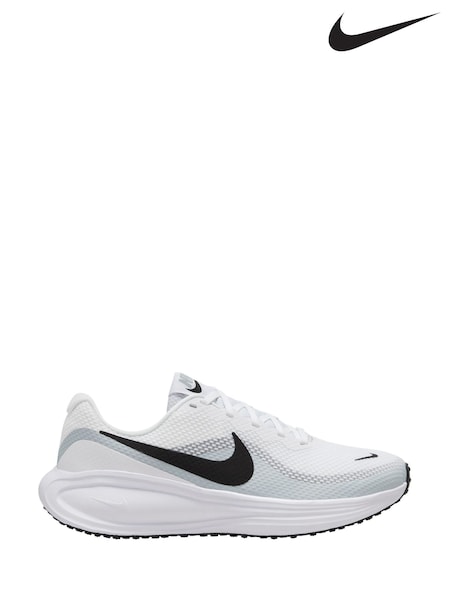 Nike White Wide Fit Revolution 8 Road Running Trainers (G00374) | £60