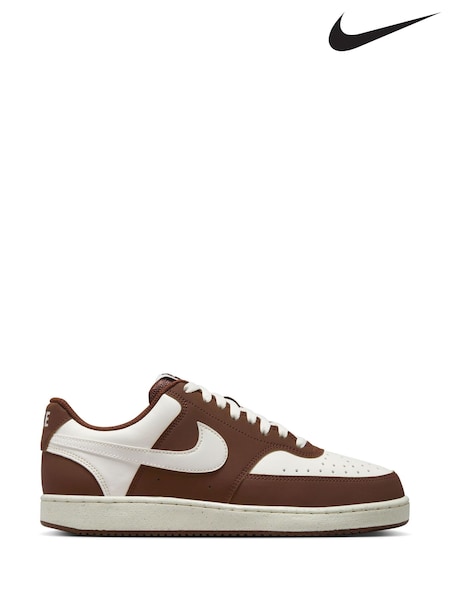 Nike White Court Vision Trainers (G00434) | £75