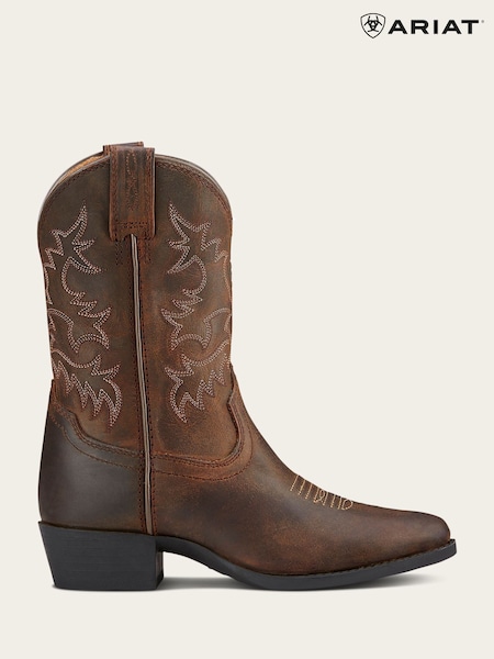 Ariat Heritage R Toe Western Brown Boots (G00482) | £80