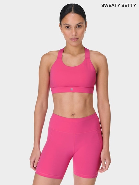 Sweaty Betty Pink Medium Power Support Sports Bra (G00508) | £55
