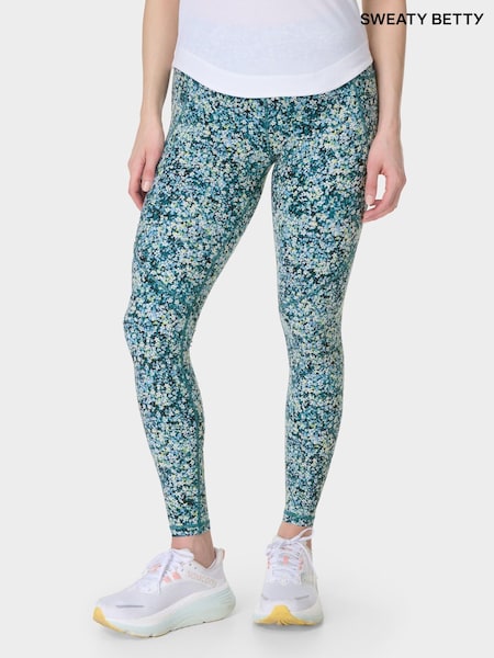 Sweaty Betty Blue Full Length Power Workout Leggings (G00537) | £88